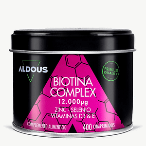 Biotina con Zinc, Selenio, Vitamina D3 y Vitamina E|Pelo, Piel ,Tiroides
