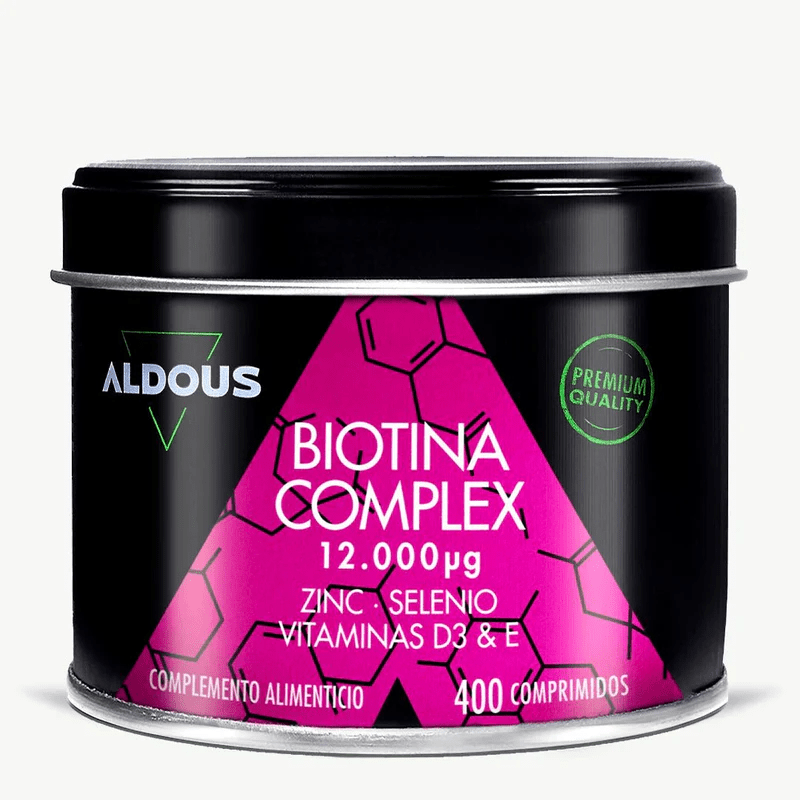 biotina aldous bio1 Biotina con Zinc, Selenio, Vitamina D3 y Vitamina E|Pelo, Piel ,Tiroides