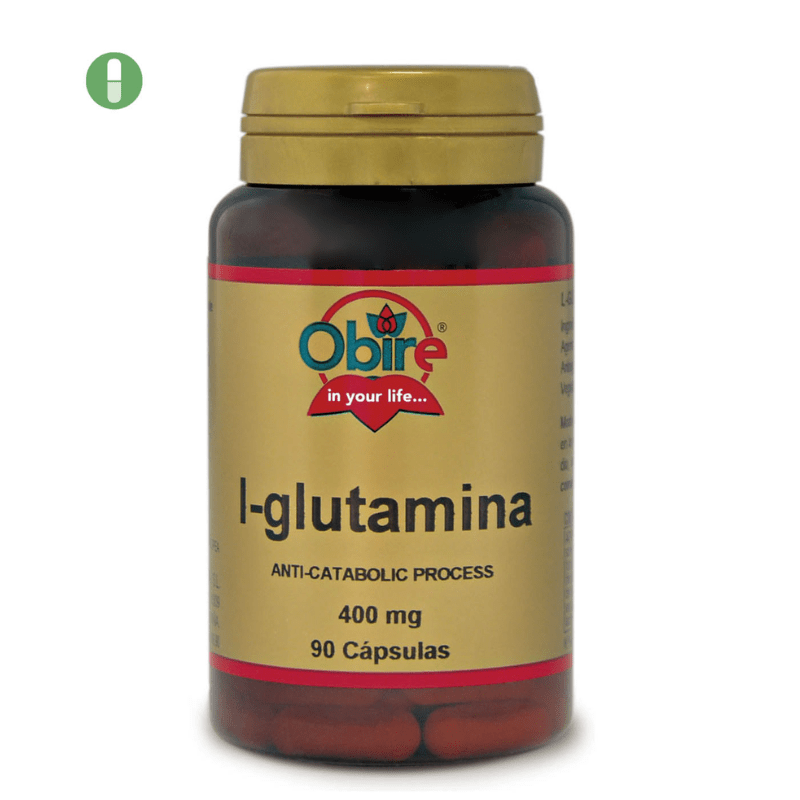 glutamina obire1 L-Glutamina 400 mg | Aminoácido - Obire