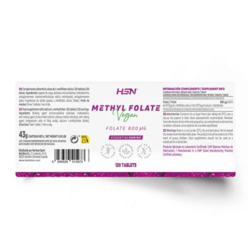 Metilfolato 800 mcg — HSN | Folato Activo - Imagen 2