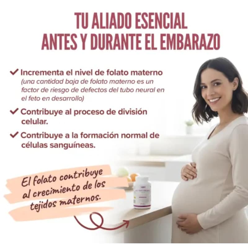 Metilfolato 800 mcg — HSN | Folato Activo - Imagen 3