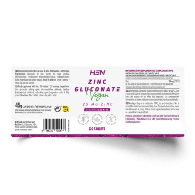 gluconato de zinc 25 mg — resfriados, piel, defensas gluconato de zinc 25 mg — resfriados, piel, defensas